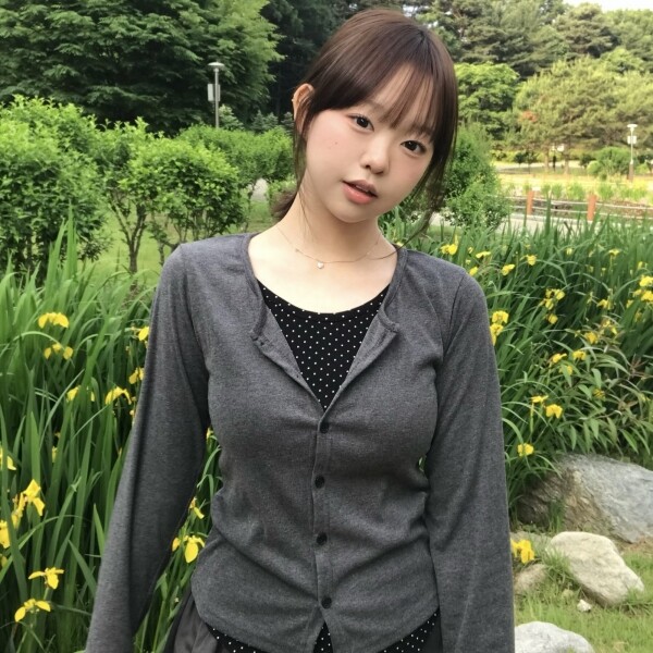 틴스튜디오,keemy 도트 레이어드 긴팔 가디건