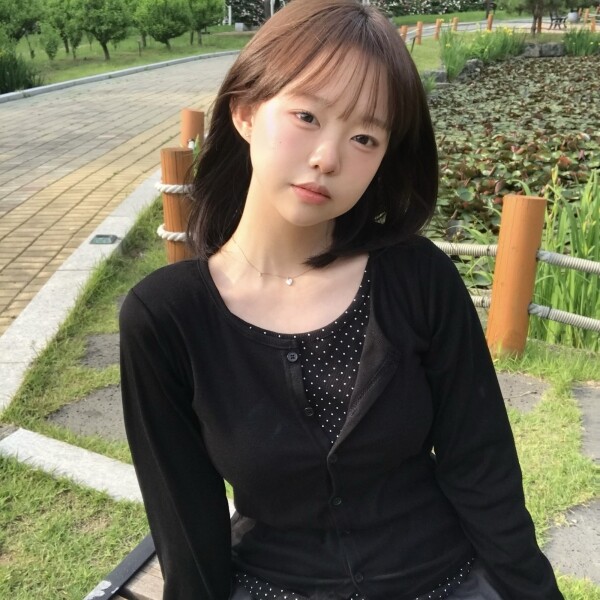 틴스튜디오,keemy 도트 레이어드 긴팔 가디건